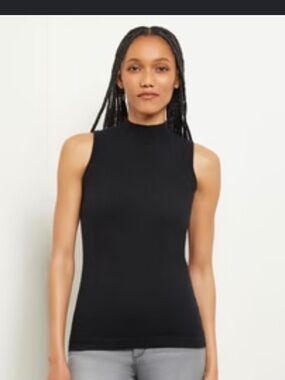 Misook Mock Neck Tank